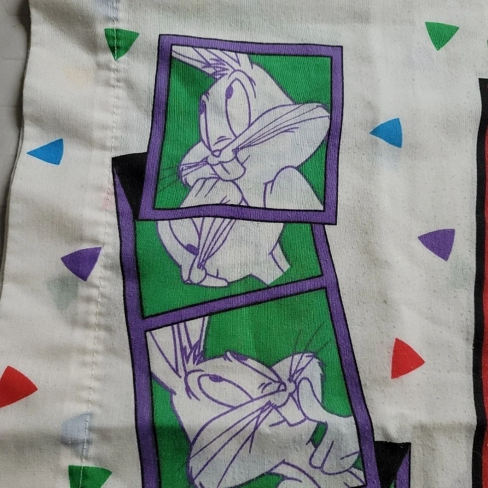 VTG Bibb Company 1993 Warner Bros. Looney Tunes Daffy Duck Bugs Bunny Pillowcase